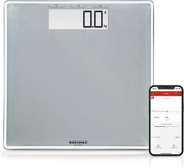 Цифрова вага Soehnle Style Sense Connect 100 з Bluetooth, LCD-дисплеєм, підключенням до додатку, максимальна вага 180 кг