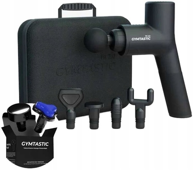 Потужний перкусійний масажер Gymtastic Gymgun Fit 2 PRO: масажний пістолет, 7 насадок, 6 режимів