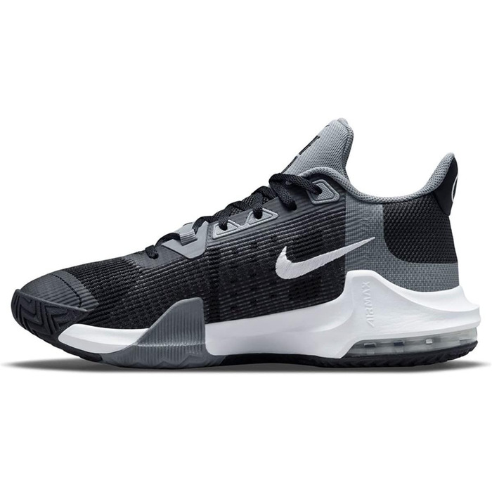 Кросівки Nike Air Max Impact 2 чорно-біло-сірі для баскетболу, артикул CQ9382 001, розмір EU 42.5