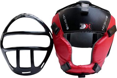 Боксерський шолом 3X Professional Choice з натуральної шкіри для боксу, MMA, Муай Тай, кікбоксингу, повний захист обличчя, щік та вух