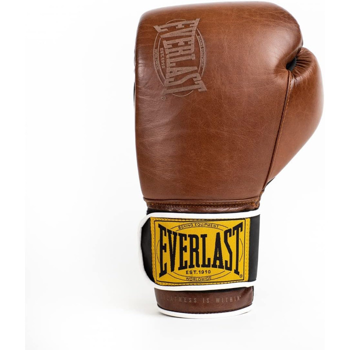 Боксерські рукавички Everlast 1910 Classic, унісекс, 12oz, коричневі, для тренувань