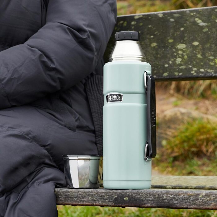 Термос Thermos Stainless King, нержавіюча сталь, коричневий, 1200 мл