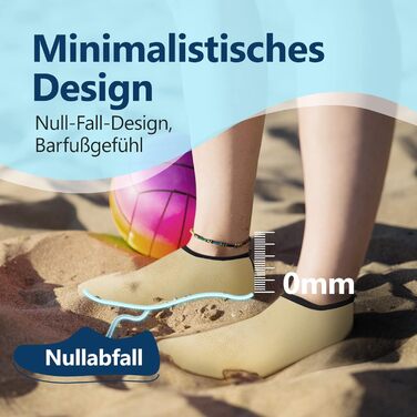 Шкарпетки-сланці JACKSHIBO для плавання та відпочинку на пляжі (35/36 EU, жовтий)