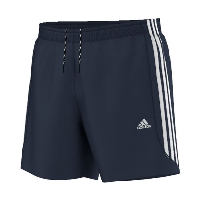 Чоловічі повсякденні шорти adidas Essentials French Terry 3-Stripes, темно-сині/білі, розмір L