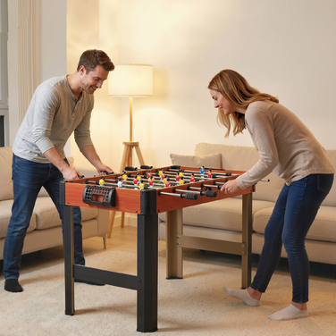Настільний футбол, набір, 2 м'ячі, нековзкі ручки, для підлітків та дорослих, табло рахунку, МДФ, метал, кольоровий