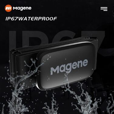 Magene H003 пульсометр нагрудний, фітнес-трекер з Bluetooth 4.2 та ANT+, водонепроникний IP67, нова версія