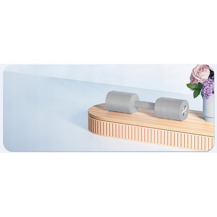 Регульовані гантелі 1–4 кг 4 в 1, фітнес-набір, колір сірий