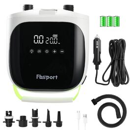 Електричний насос SUP з акумулятором 20 PSI для накачування та здуття, LCD-дисплей, для SUP-дощок, каяків, матраців