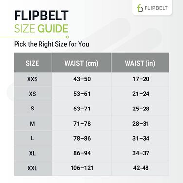 FlipBelt Klassischer Laufgürtel: Пояс для бігу, поясна сумка для жінок та чоловіків, без натирань, для телефону, вологовідвідний, L Carbon