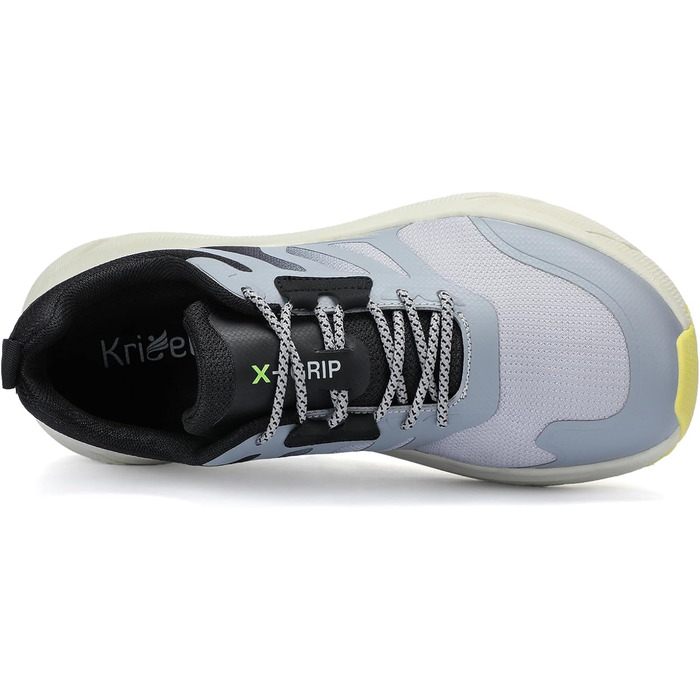 Кріцелі: Кросівки для бігу та трекінгу, сірі, 47 EU. Зручні спортивні кросівки для чоловіків, широка передня частина, підходять для бігу по вулицях та трейлу