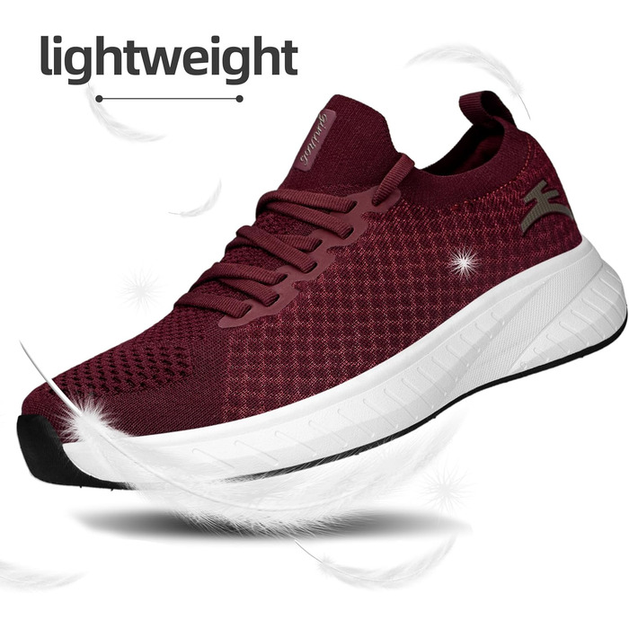 Жіночі спортивні кросівки для бігу та повсякденного носіння, легкі, дихаючі, модна модель (38 EU, Бордовий)