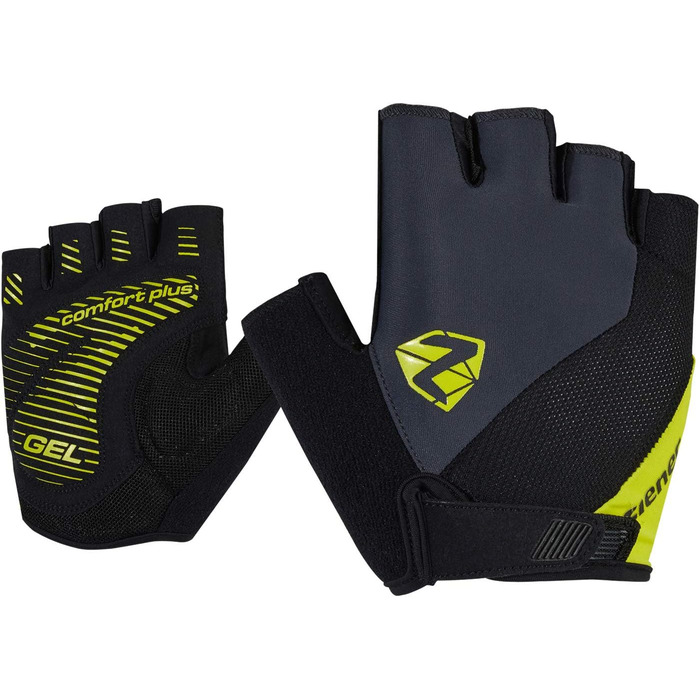 Чоловічі велоперчатки Ziener COLLBY для гірського велосипеда та шосе, короткі, дихаючі, амортизуючі, bitter lemon