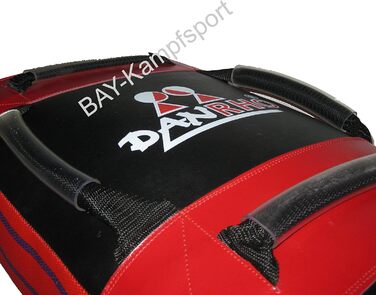 Боксерський ударний щит BAY 3-в-1 для стіни, руки та корпусу, чорний/червоний, 65 см, для тренувань з боксу, карате, маківари, підвісний, для відпрацювання ударів, DANRHO