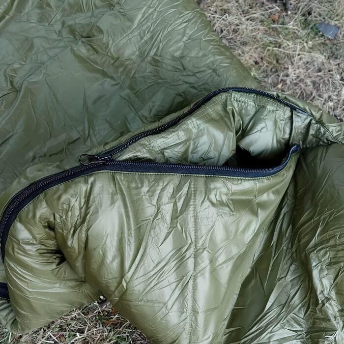 Спальний мішок LightDry® Mumien Thermo 3-сезонний з мікрофібри до -13°C; Легкий, компактний, теплий (Оливковий)