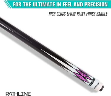 Професійний більярдний кий Billard-Queuestab з канадського клена (147,3 см) – 4 кольори, вага 510-595 г