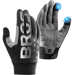 Велосипедні рукавички ROCKBROS для жінок та чоловіків, зимові, з Thinsulate, теплі, сенсорні, для MTB, катання, альпінізму, бігу та активного відпочинку, XL