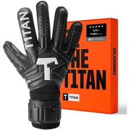 Воротарські рукавички T1TAN Classic 1.0 Black-Out без захисту пальців, футбольні рукавички для воротарів, різні розміри та кольори