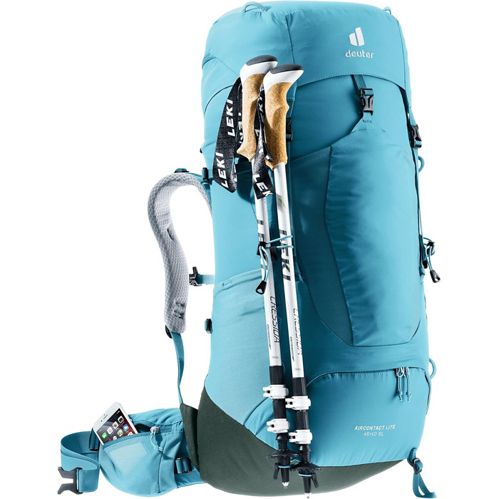 Жіночий трекінговий рюкзак Deuter Aircontact Lite 45+10 SL, легкий