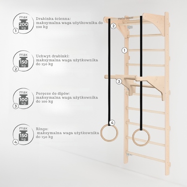Тренувальна драбинка MAMOI, 230 см x 80 см