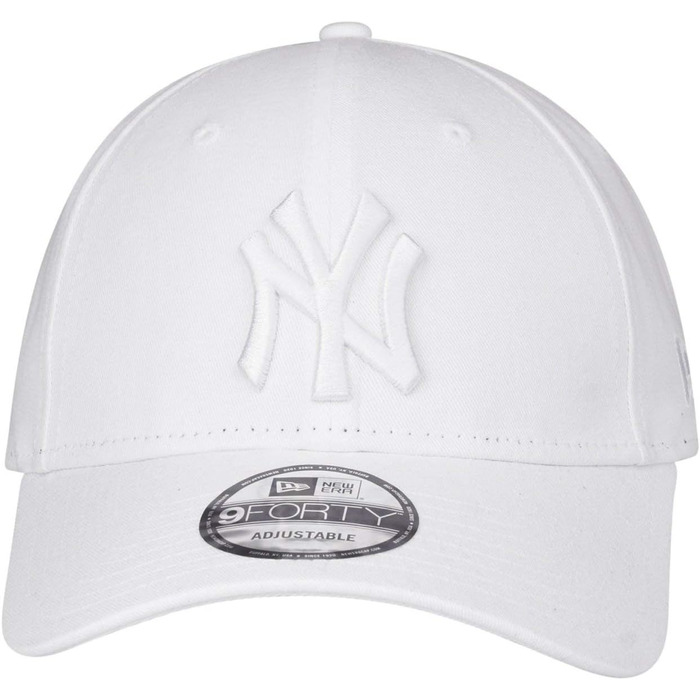 Кепка бейсболка New Era 9Forty Strapback New York Yankees, універсальний розмір, біла