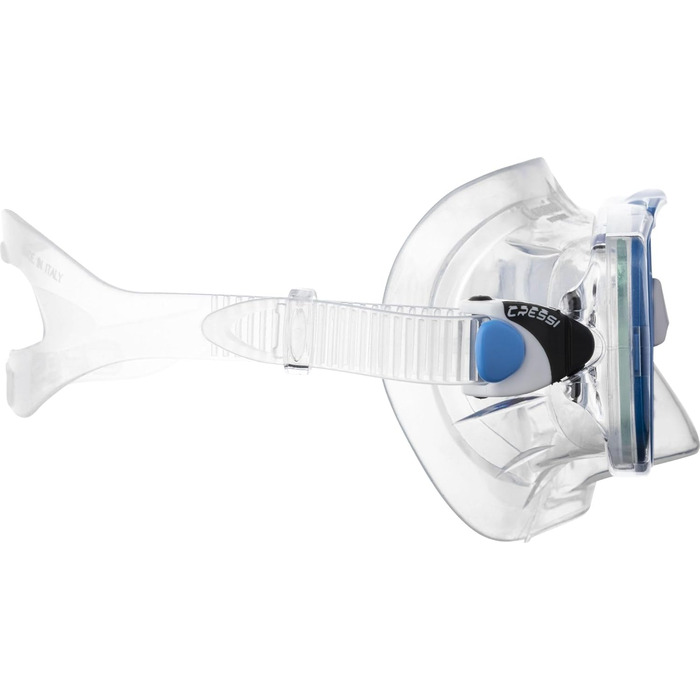 Маска для снорклінгу Cressi Estrella + трубка Seal Dry, прозора/світло-блакитна, універсальний розмір (комбінований набір)