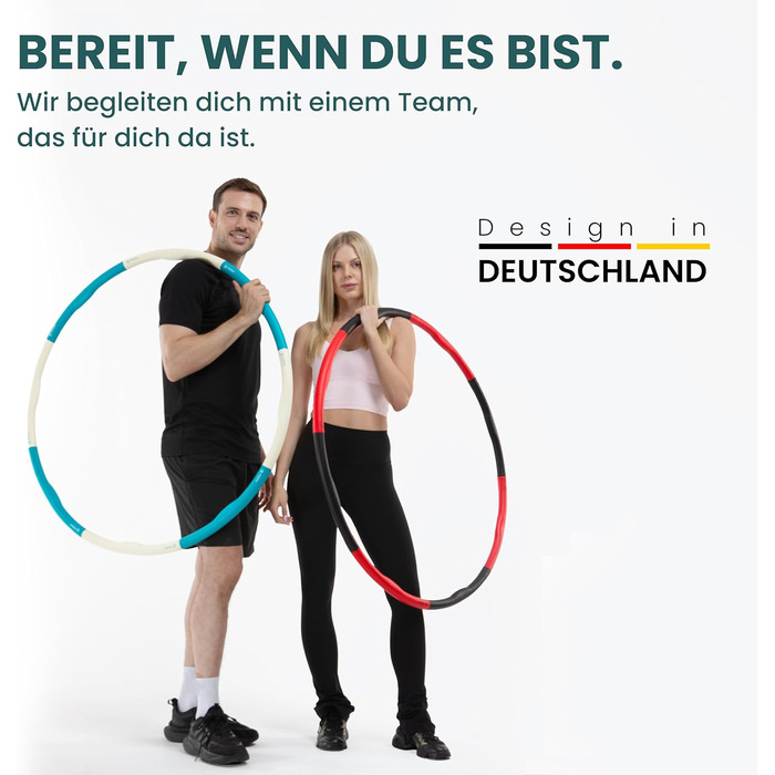 Hula Hoop KIANA SPORTS для схуднення, 1.2 кг, турецький, з масажними хвилями, сумка та план тренувань