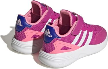 Кросівки Adidas для дітей унісекс, бігові, з еластичними шнурками, кольори фуксія та білий, розмір 38 EU