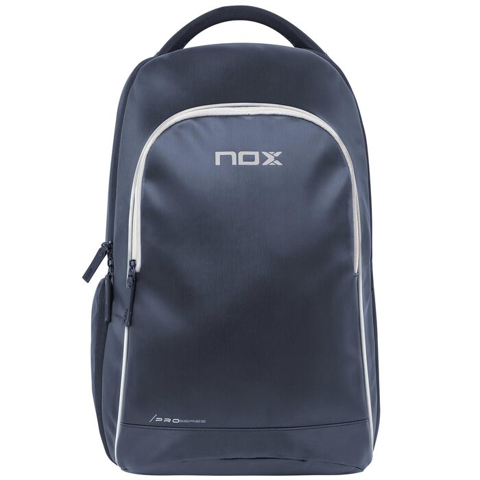 Рюкзак для падел-тенісу NOX Pro Series 28л: захист ракетки, ноутбука, вентильоване відділення для взуття, зручні лямки (Синій)
