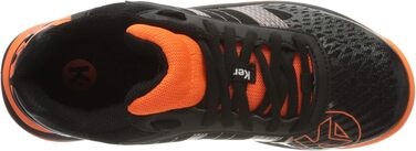 Дитячі гандбольні кросівки Kempa Attack Contender Junior (29 EU, чорний/флуоресцентний помаранчевий)
