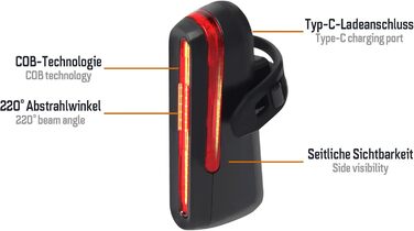 Велофара ADDVIEW Starlight – комплект фар із сертифікацією StVZO, 70 Lux LED, USB-C, акумулятор, IP65, 170м, авто-режим, датчик руху, велоосвітлення