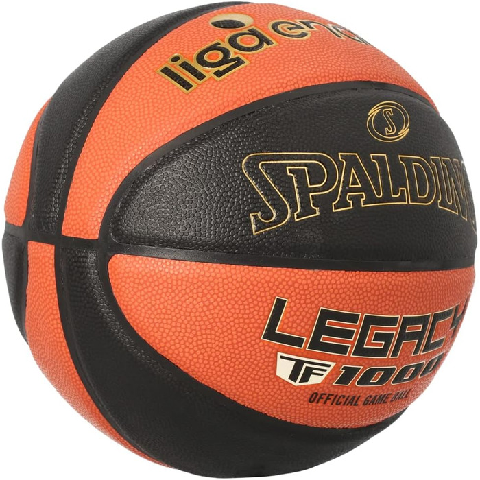 Баскетбольний м'яч Spalding 77187Z, розмір 7, чорний/помаранчевий