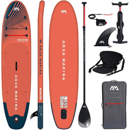 Надувна SUP-дошка Aqua Marina Monster 366x84x15 см з комплектом і сидінням для каяка