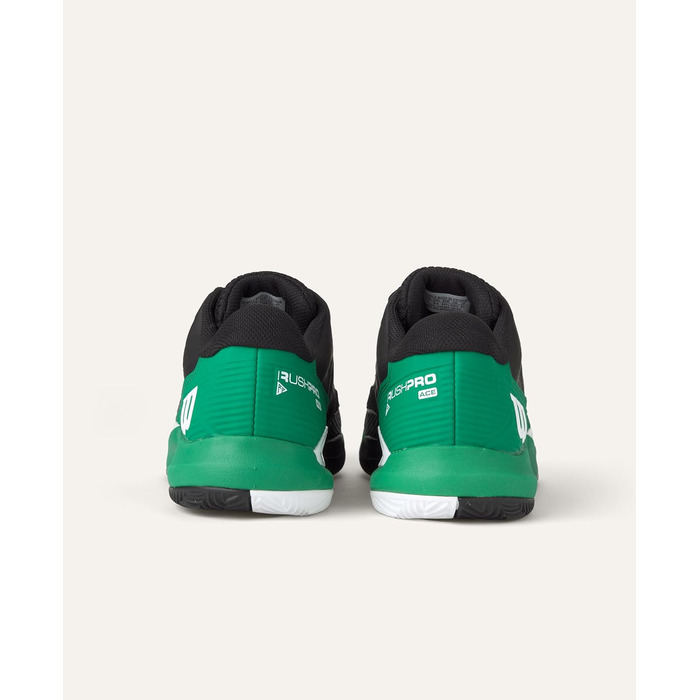 Тенісне взуття Wilson Rush Pro Ace Clay для ґрунту, чорний/білий, 44 EU