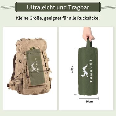 TOMOUNT Легке розкладне ліжко з алюмінію для кемпінгу - компактне, портативне, для відпочинку на природі, подорожей, пляжу (зелене)