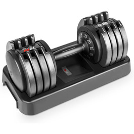 Регульована гантеля FITFIU Fitness PA-250 5-25 кг для силових тренувань у залі