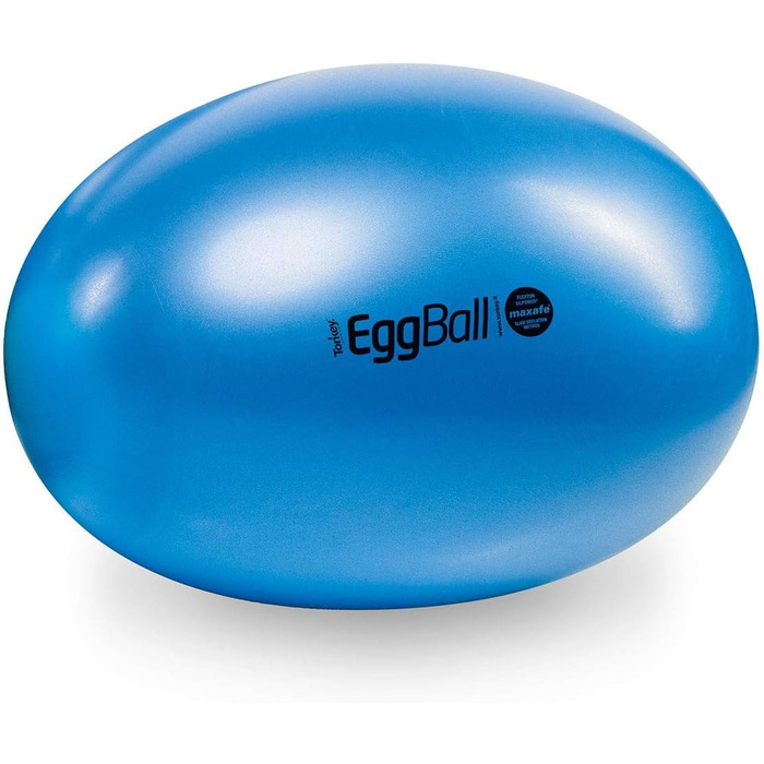 Гімнастичний м'яч Pezzi Eggball MAXAFE 65 см, синій, для фітнесу та реабілітації