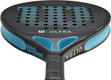 Падель ракетка Wilson Ultra Elite V2, скловолокно/EVA, 361 г, чорна/синя