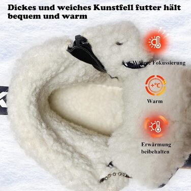 Дитячі зимові черевики JMFCHI для ходьби та трекінгу: теплі, з антиковзким покриттям, розмір 36 EU, блакитні