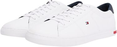 Чоловічі кеди Tommy Hilfiger Vulcanized Sneaker Essential білі, шкіряні деталі, розмір 42 EU