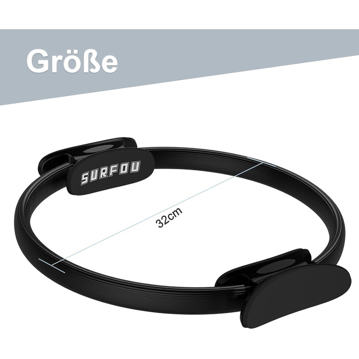Кільце Pilates SURFOU 32 см: для йоги, фітнесу, тренування стегон та всього тіла