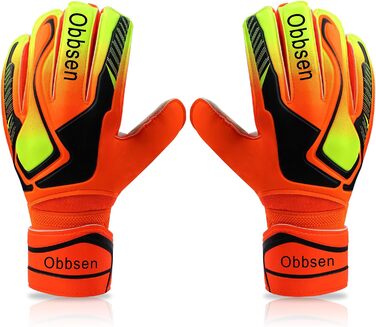 Воротарські рукавички з захистом пальців Torwarthandschuhe Junior Unisex, супер-зчеплення, товстий латекс, для футболу, сині, розмір 7, для дітей, підлітків та дорослих