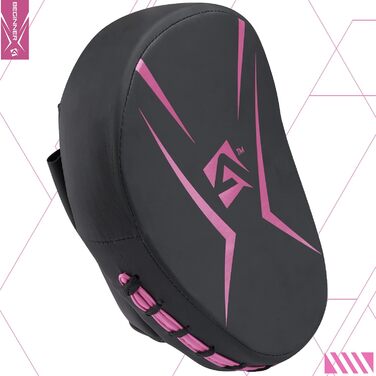 Боксерські рукавиці-лапи AQF Pratzen для муай-тай, кікбоксингу, MMA, карате (рожеві)