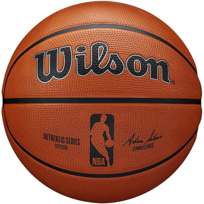 Баскетбольний м'яч Wilson NBA Authentic Series для вулиці, універсальний, для дорослих