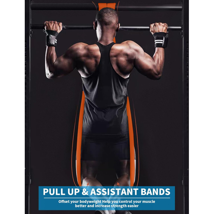 Гумові еспандери для підтягувань та фітнесу Resistance Bands Orange (Chevron)