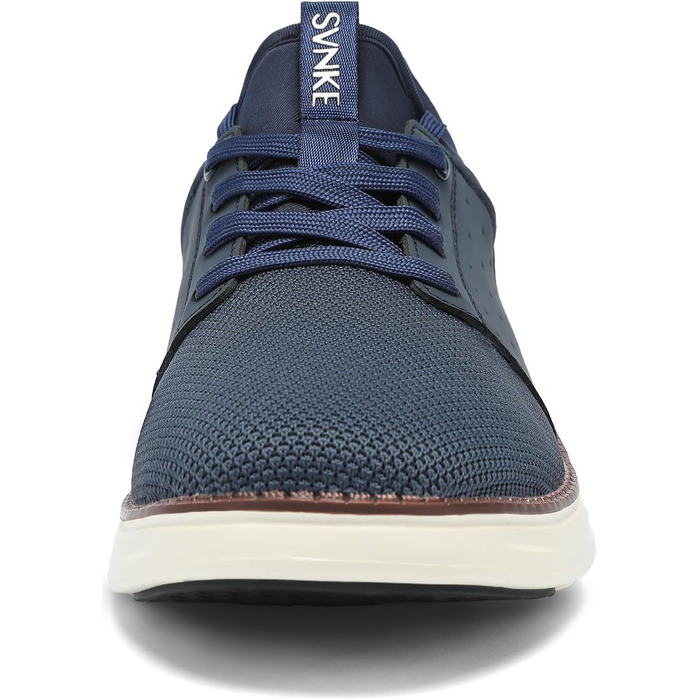 Чоловічі Slip-On кросівки: дихаючі, з шнурівкою, для ходьби, фітнесу, спорту, відпочинку та бізнесу. Розмір 43.5 EU, блакитні