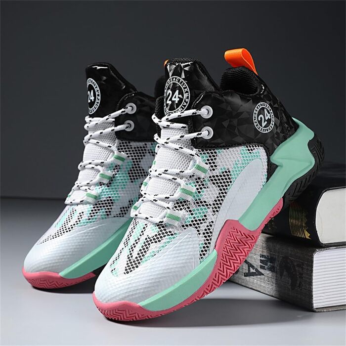Дитячі баскетбольні кросівки Kinder - спортивне взуття для хлопчиків та дівчаток, кросівки, чоловічі кеди, антиковзаючі бігові кросівки, баскетбольні кросівки хай-топ, унісекс