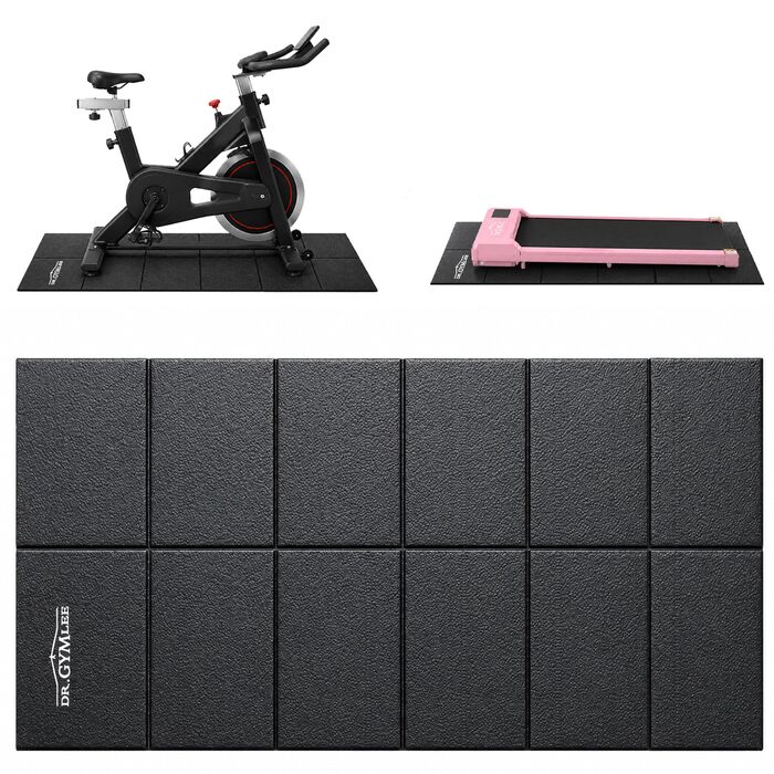 Walking Pad килимок для бігової доріжки, антиковзкий, шумоізоляційний, з високощільним PVC 140x60x0.6 см