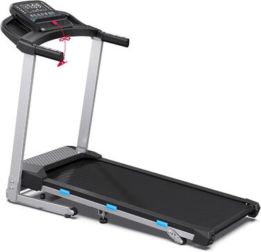 Біговий доріжки для дому Cardirun 3.0PS, 12 км/год, нахил 10%, до 160 кг, LED-дисплей, APP, Bluetooth, тиха, срільно-чорний