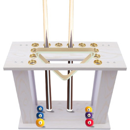 Стенд для більярдної кулі (16 отворів) Futchoy – органайзер для біліардних кий, аксесуар для кімнат, барів, клубів