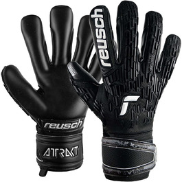 Воротарські рукавички Reusch Attrakt Freegel Infinity, унісекс, чорні, розмір 10.5, з дуже добрим зчепленням і внутрішнім швом